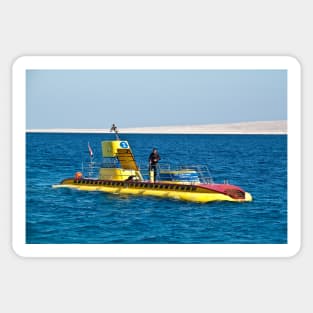 Egypt. Hurghada. Surfacing Submarine. Sticker